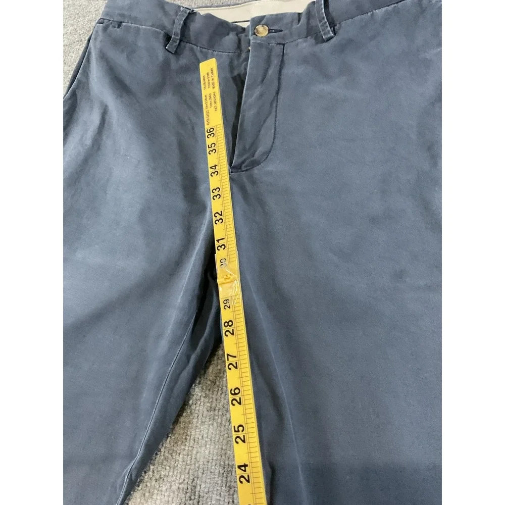 Polo Ralph Lauren Pants Mens 34x34 Stretch Straight Fit Blue Chino Casual Preppy